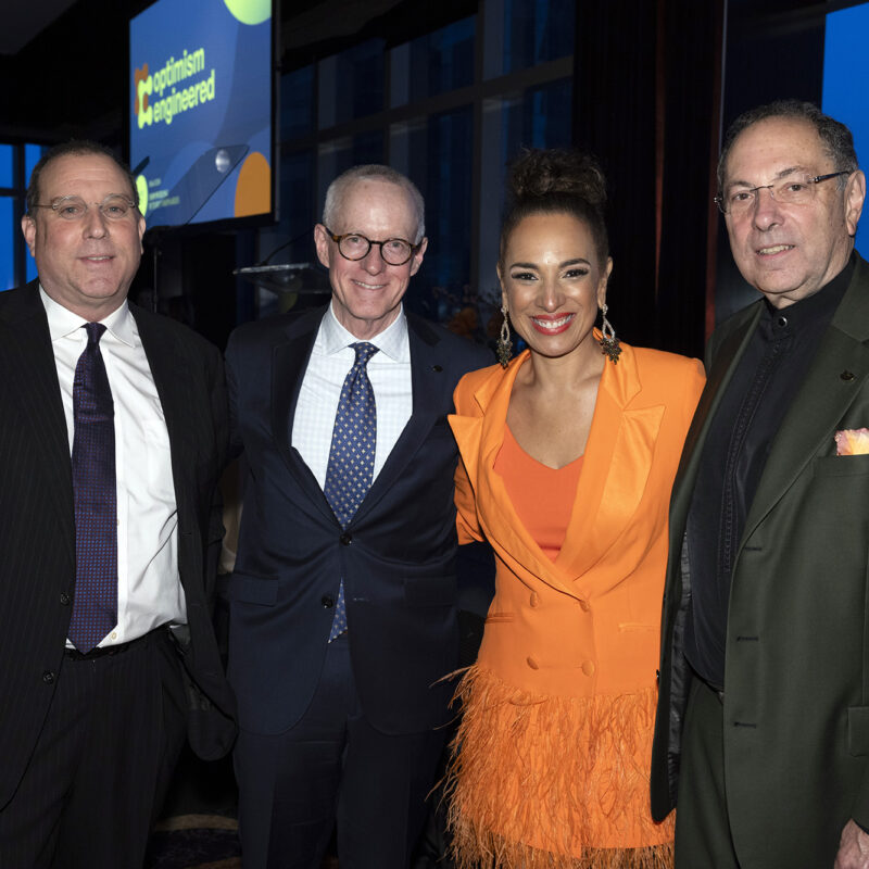 From Left: Craig Hart, executive director of the Pace Energy and Climate Center at Pace University’s Elisabeth Haub School of Law; ASME Chief Operating Officer Jeff Patterson, Event Host Michelle Miller, Co-Host of CBS Saturday morning; and ASME Executive Director/CEO Tom Costabile.